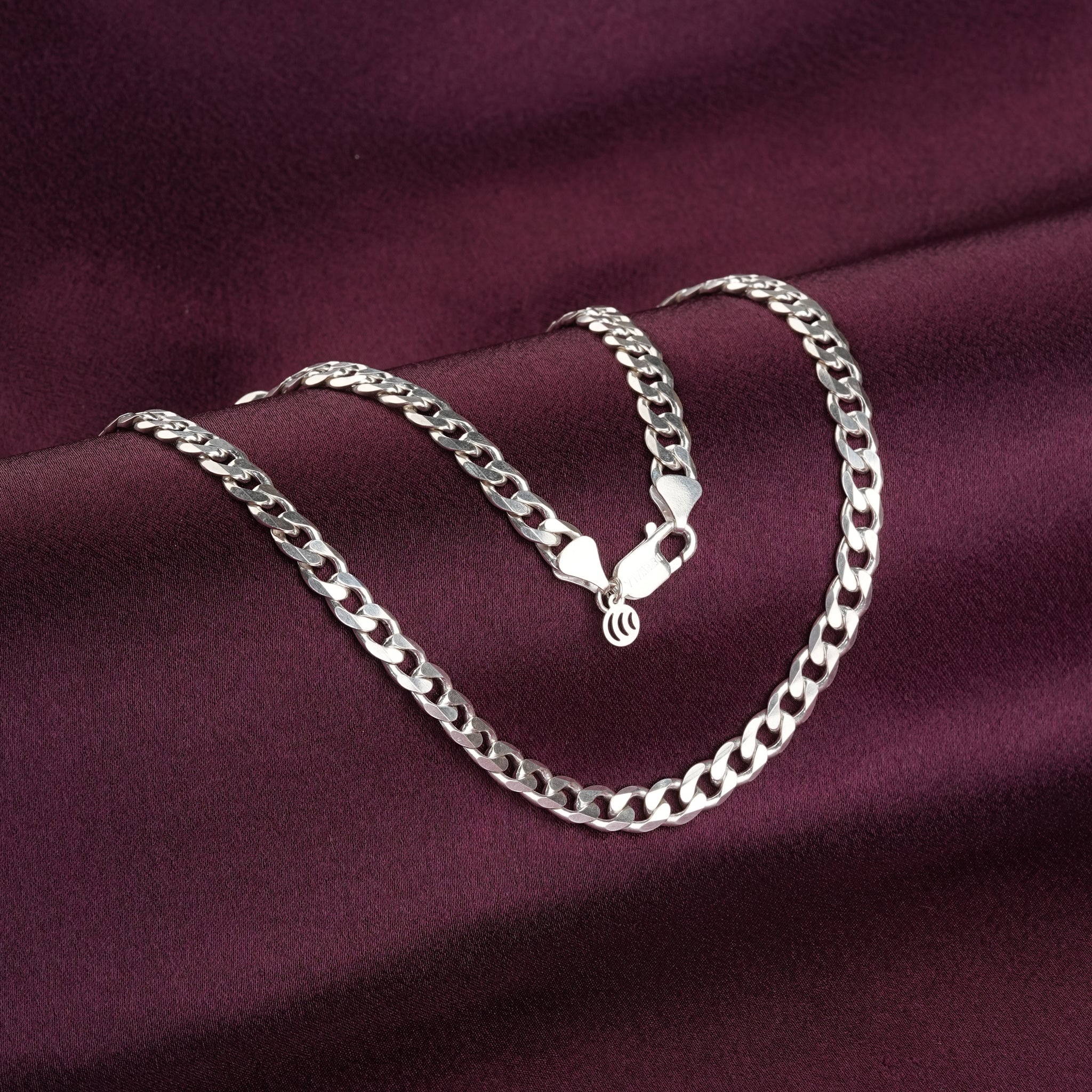 その他 gla chain SILVER 925 Silver Chain - Flat Curb, Light Gauge