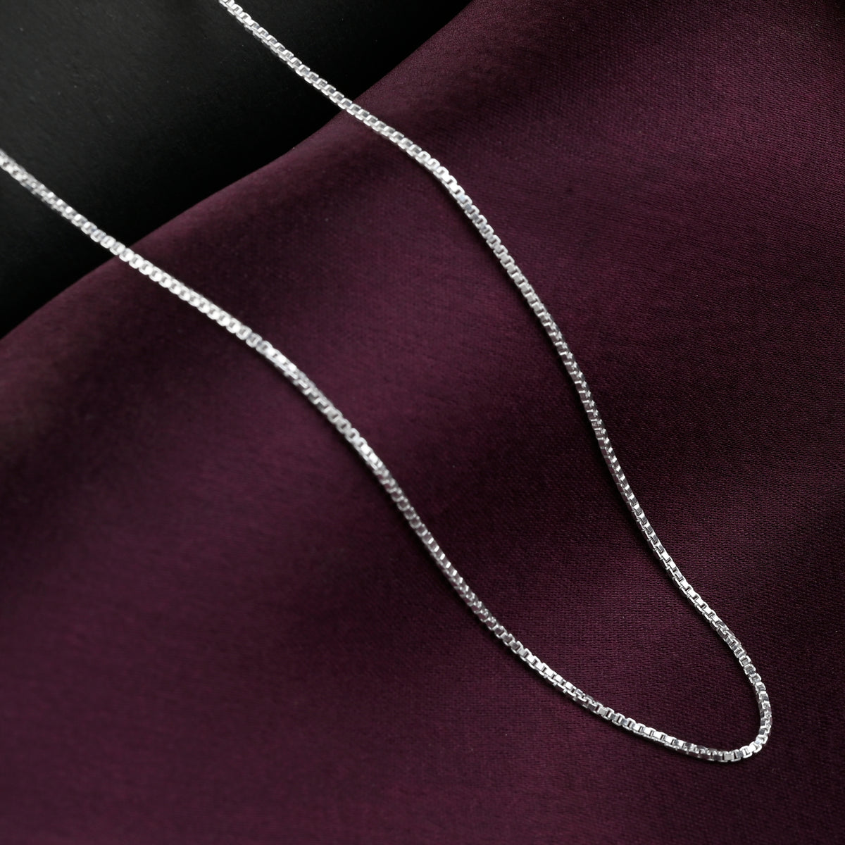 Pure Chandi Chain 925 Sterling Silver Gold-Plated Italian Box Chain for ...