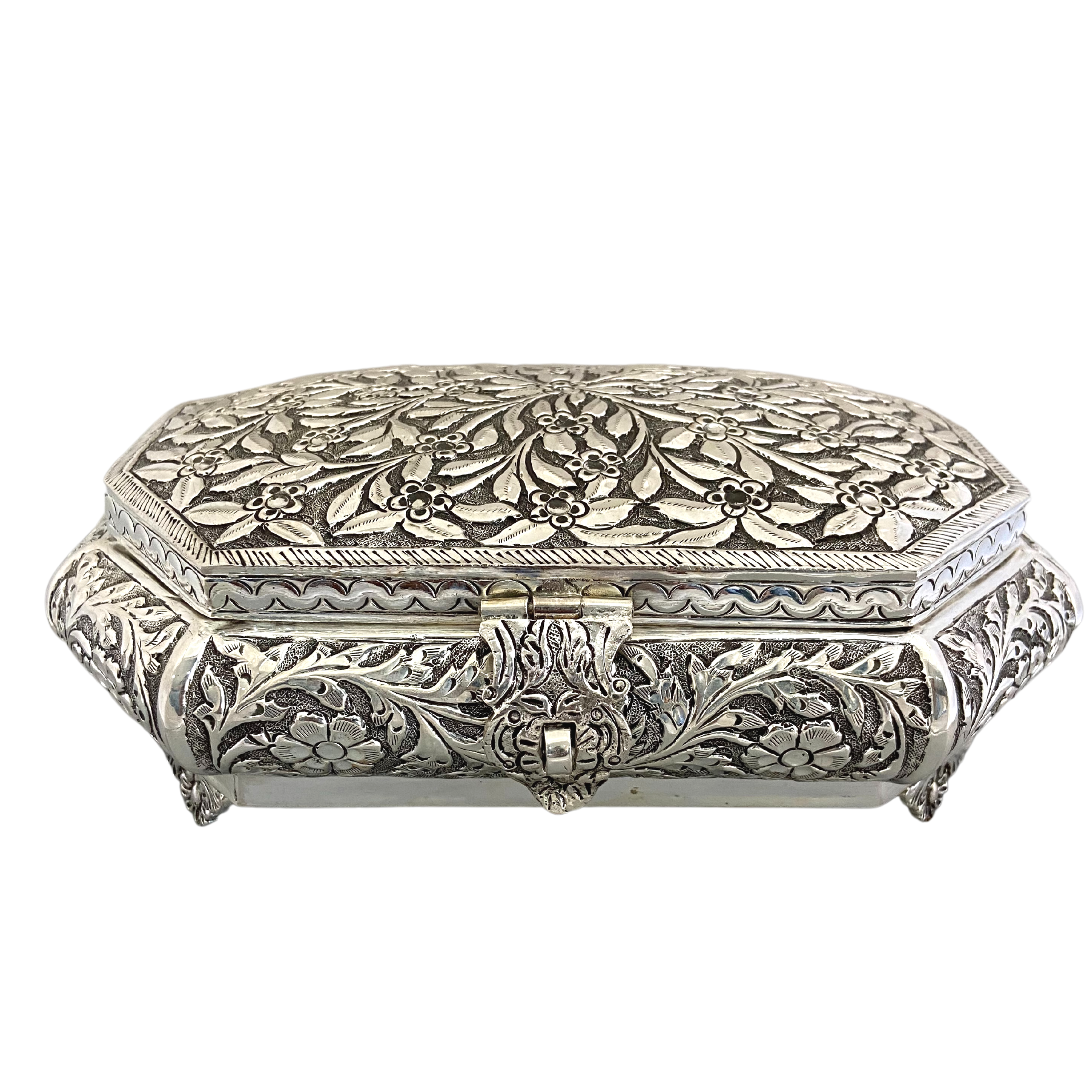 iJuels 925 pure silver dry fruit box for Gifting/personal Silver